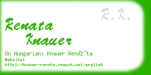 renata knauer business card